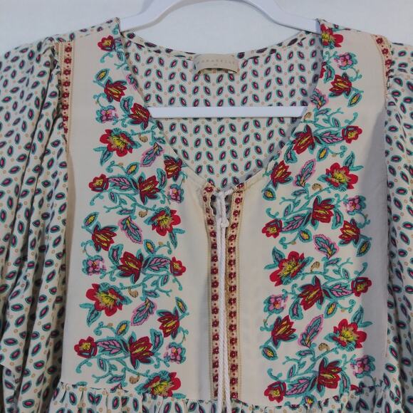 Marabelle Boho Tassel Tie Light Weight Dress Size M - Picture 3 of 8